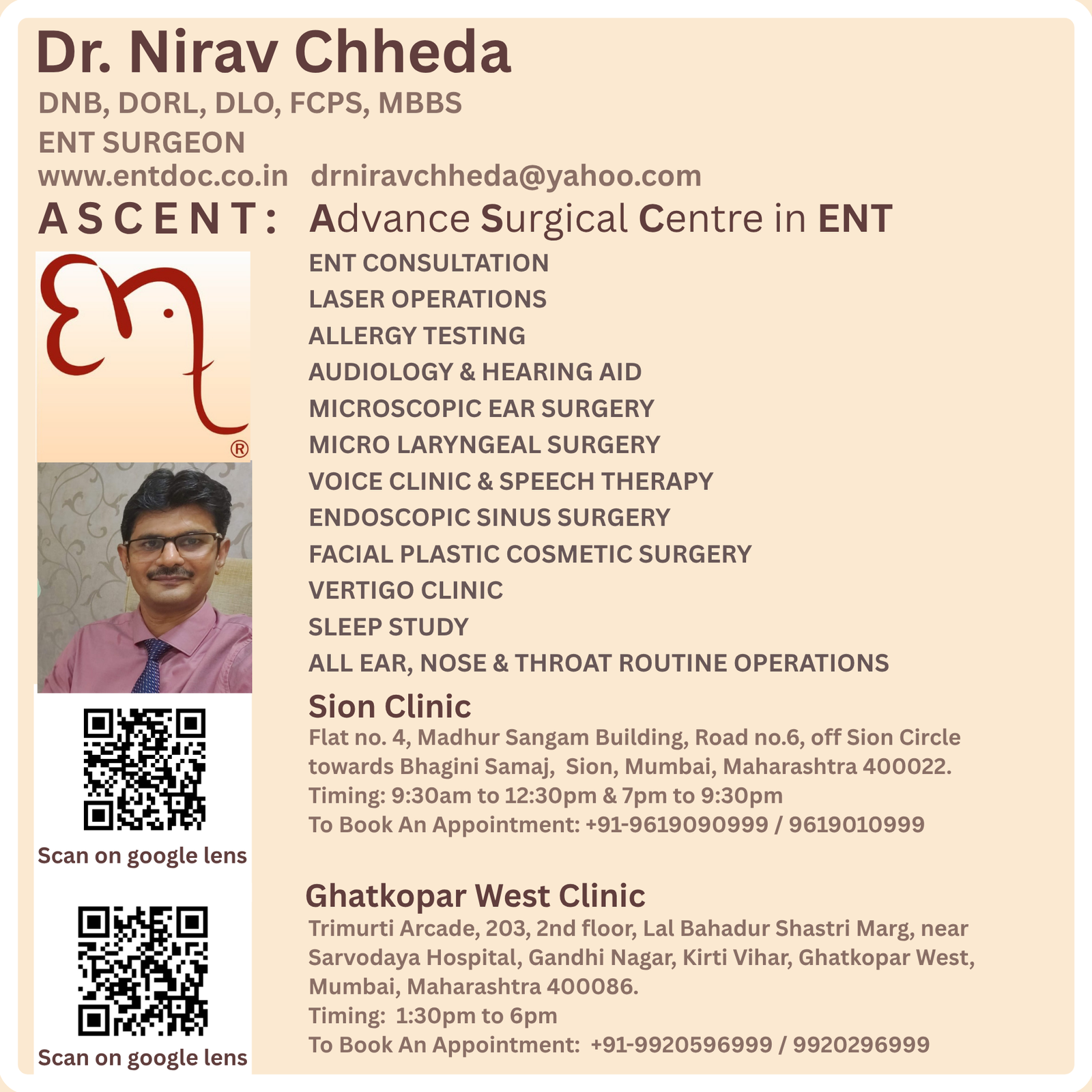 Best ENT Treatment in Mumbai - ASCENT Clinic